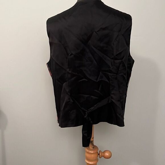 Savannah Unisex Tartan Patterned Sleeveless Waistcoat Size Large - Picture 5 of 10